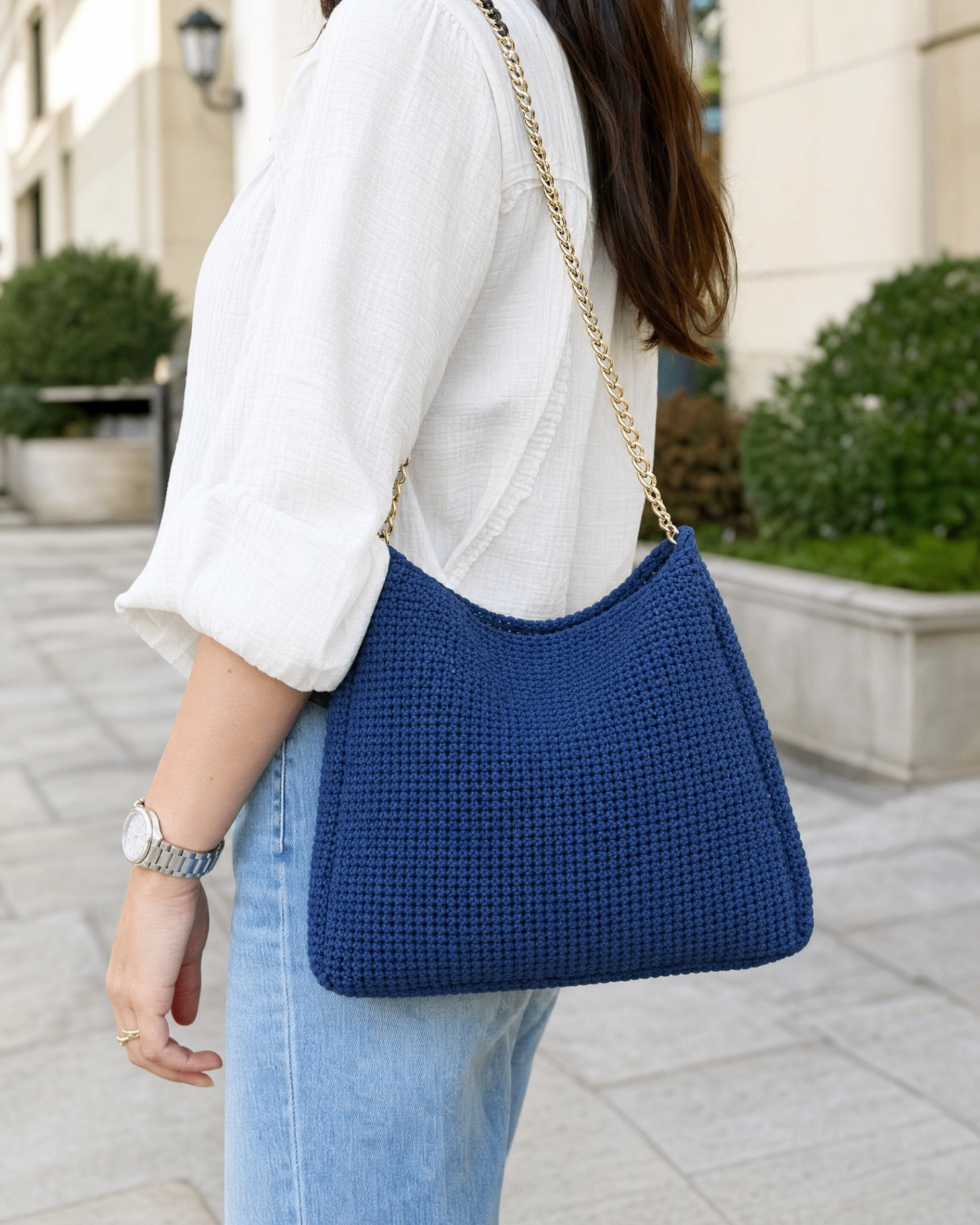 Borsa Blu Catena — 2