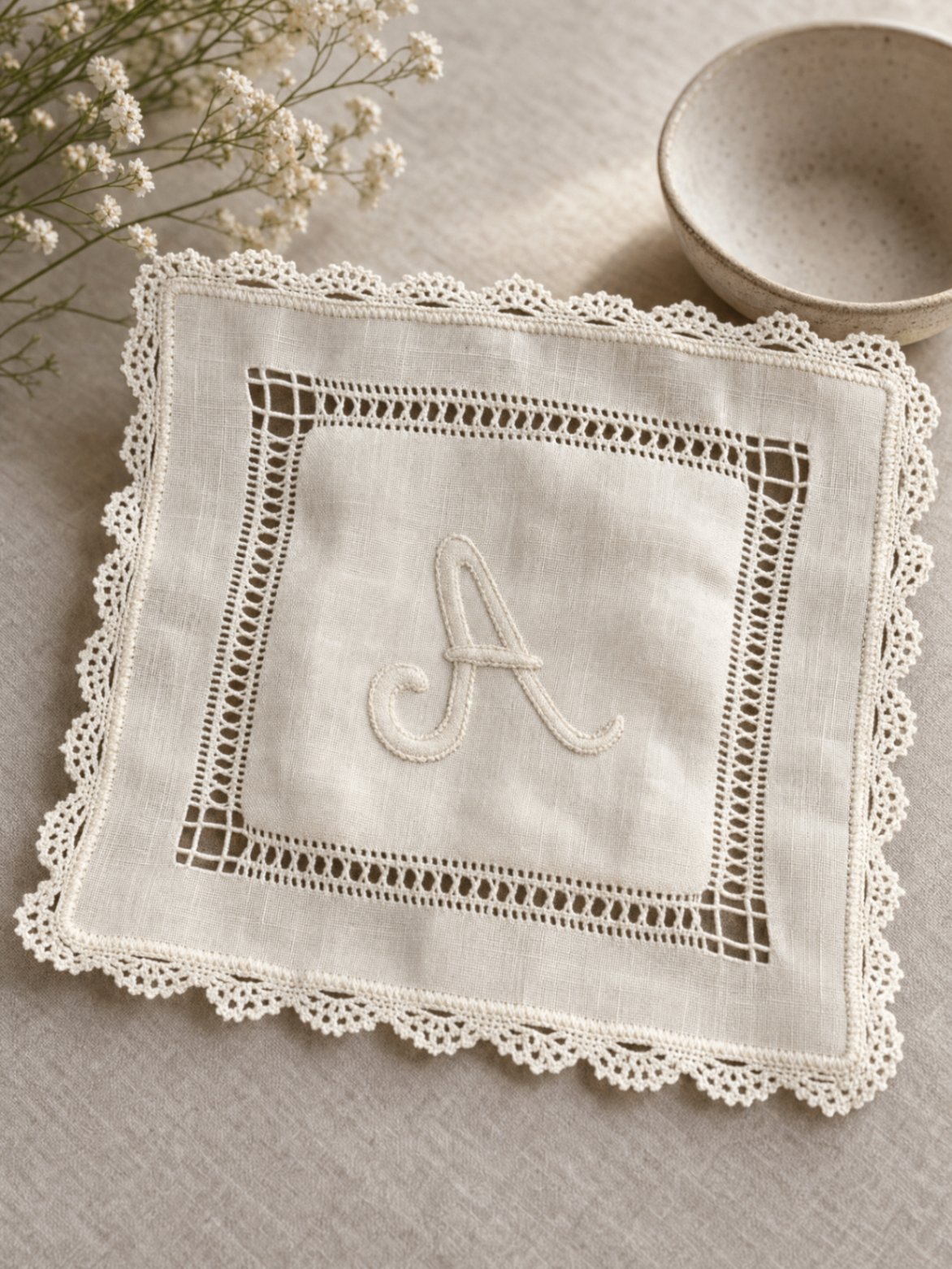 Fazzoletto Monogramma A