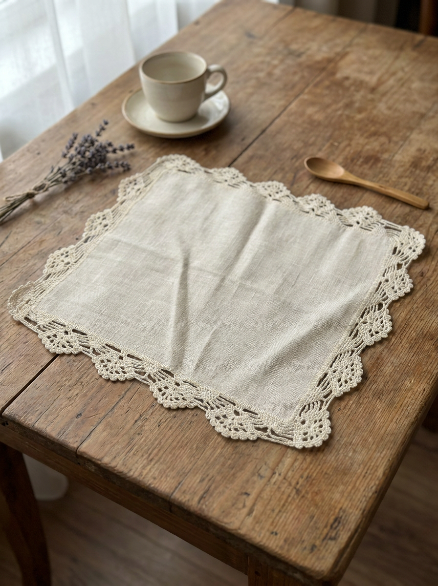 Tovaglietta Pizzo Crema — 2